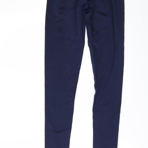 Playerlayer  Womens Blue   Compression Leggings Size 8 L28 in