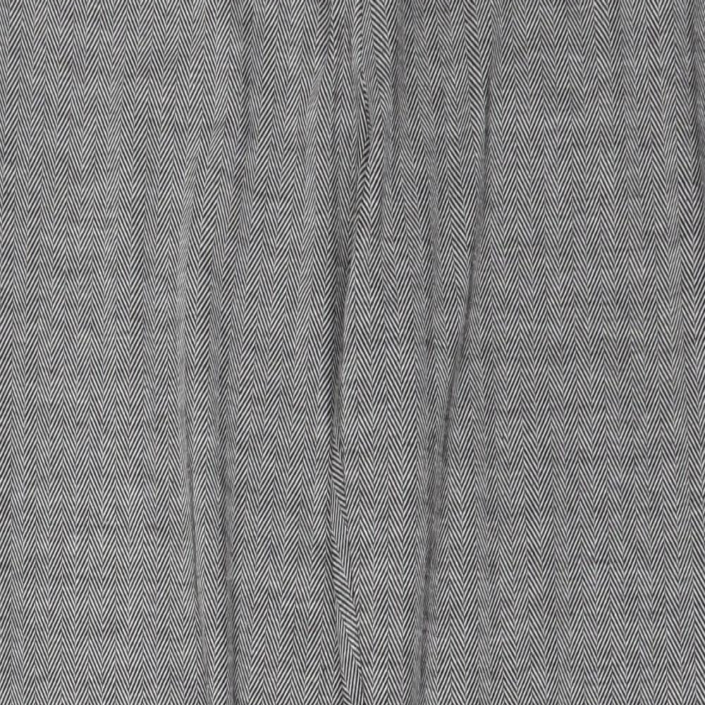 Debenhams Womens Grey Herringbone  Trousers  Size 14 L30 in