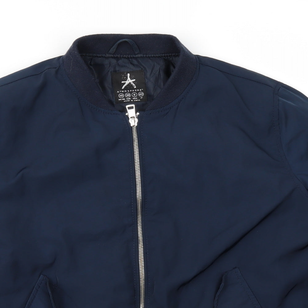 Primark Womens Blue   Bomber Jacket Jacket Size 10