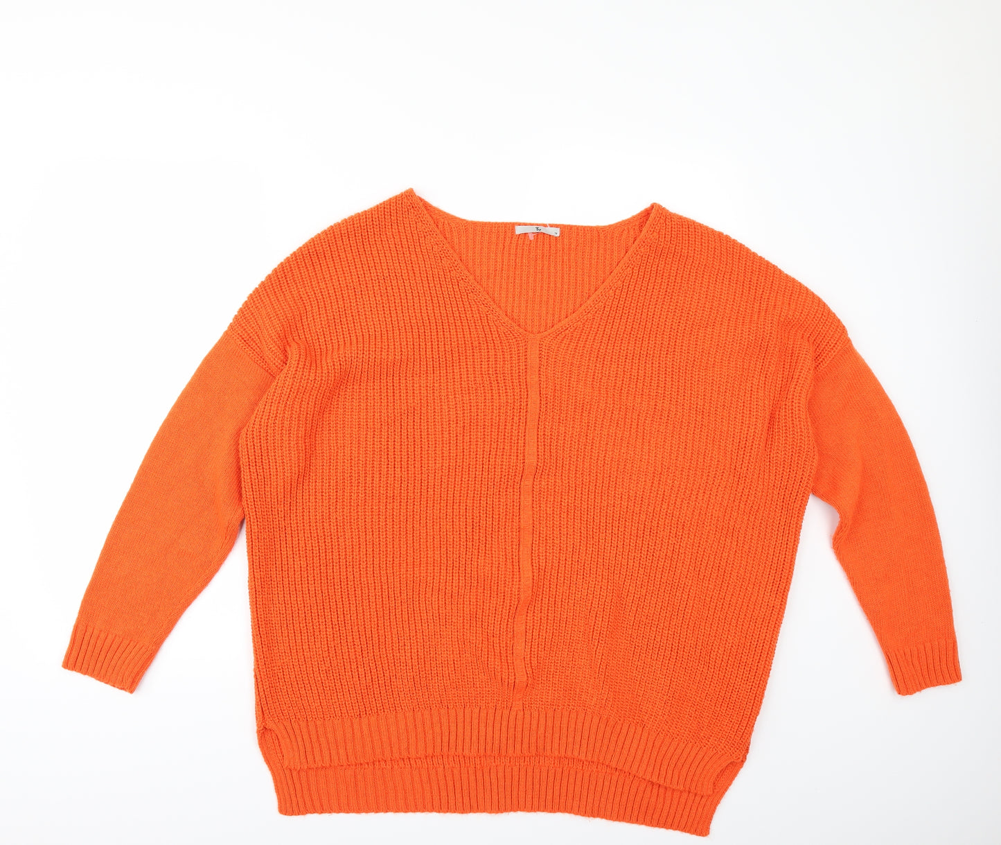 TU Womens Orange   Pullover Jumper Size 16