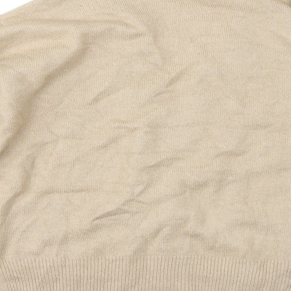 Nutmeg Womens Beige   Cardigan Jumper Size 16