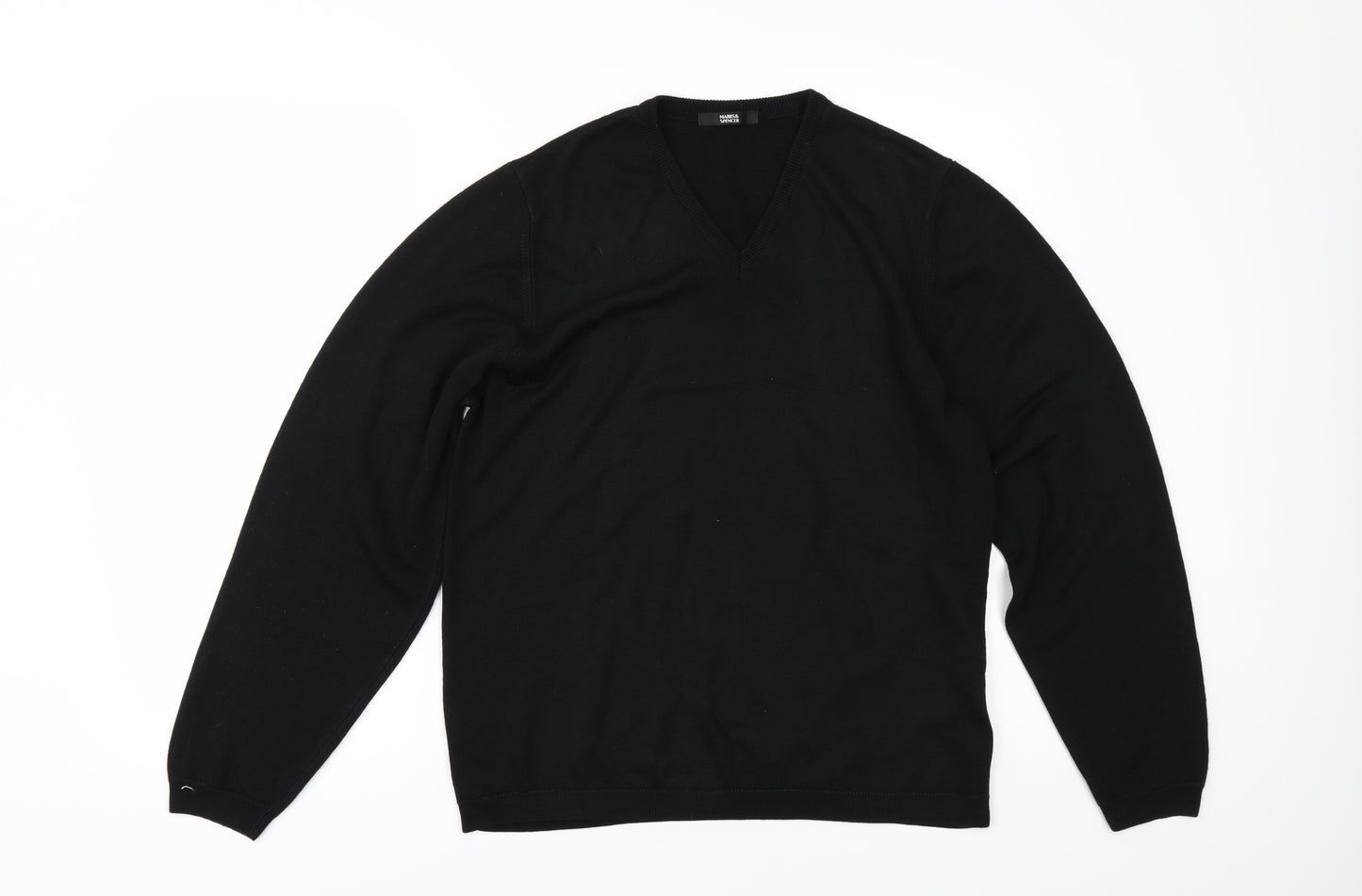 Marks and Spencer Mens Black   Pullover Jumper Size M