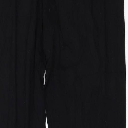 Marks and Spencer Womens Black   Jogger Trousers Size 12 L30 in