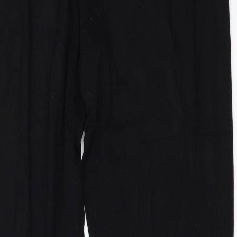 Marks and Spencer Womens Black   Jogger Trousers Size 12 L30 in