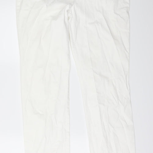 Marks and Spencer Womens White   Straight Jeans Size 12 L30 in