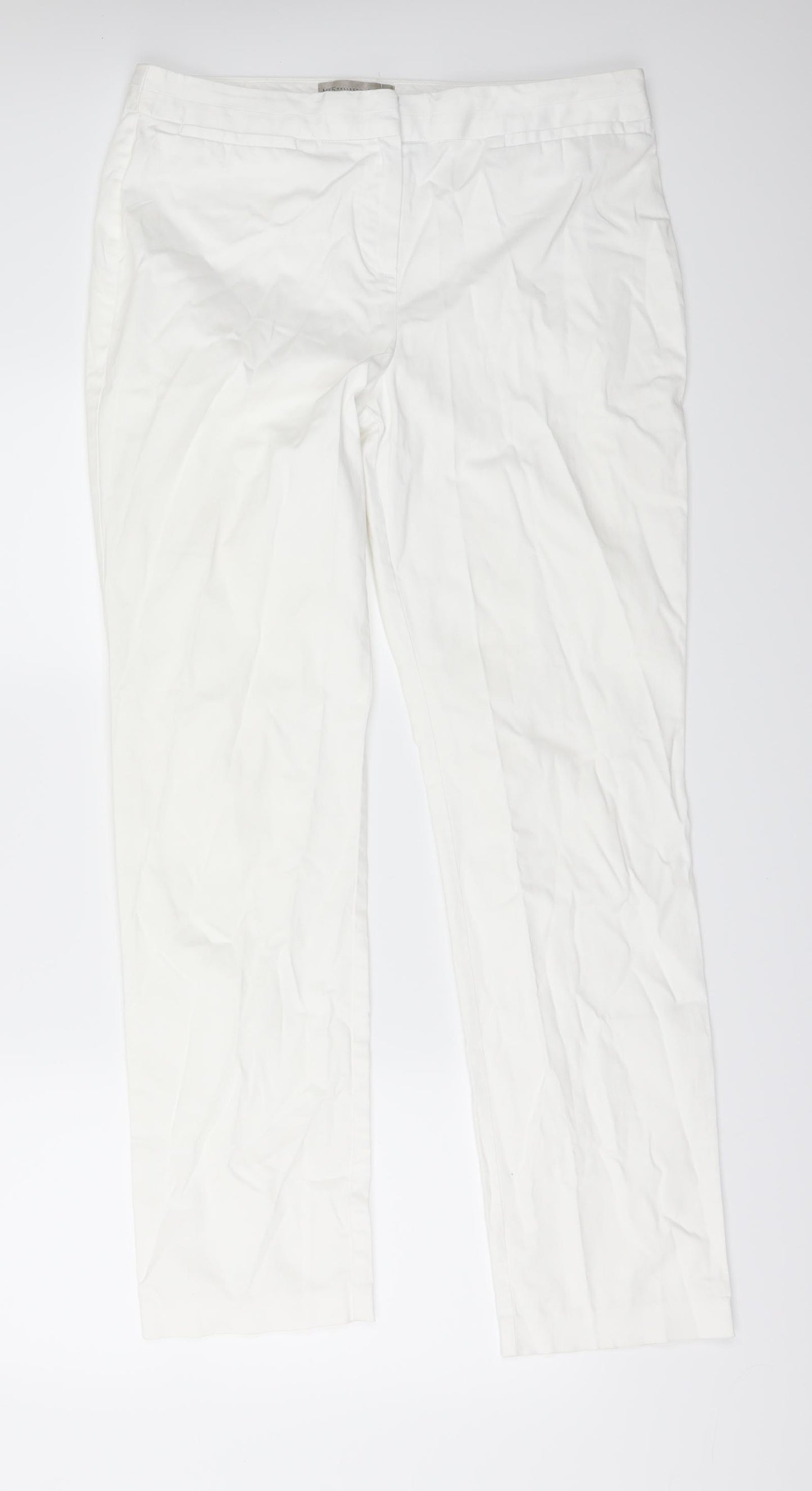 Marks and Spencer Womens White   Straight Jeans Size 12 L30 in