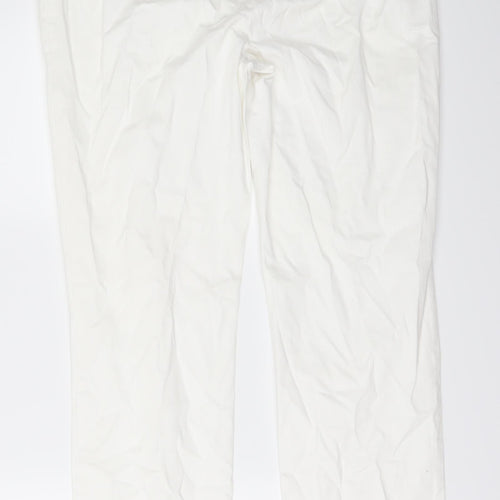 Marks and Spencer Womens White   Straight Jeans Size 12 L30 in