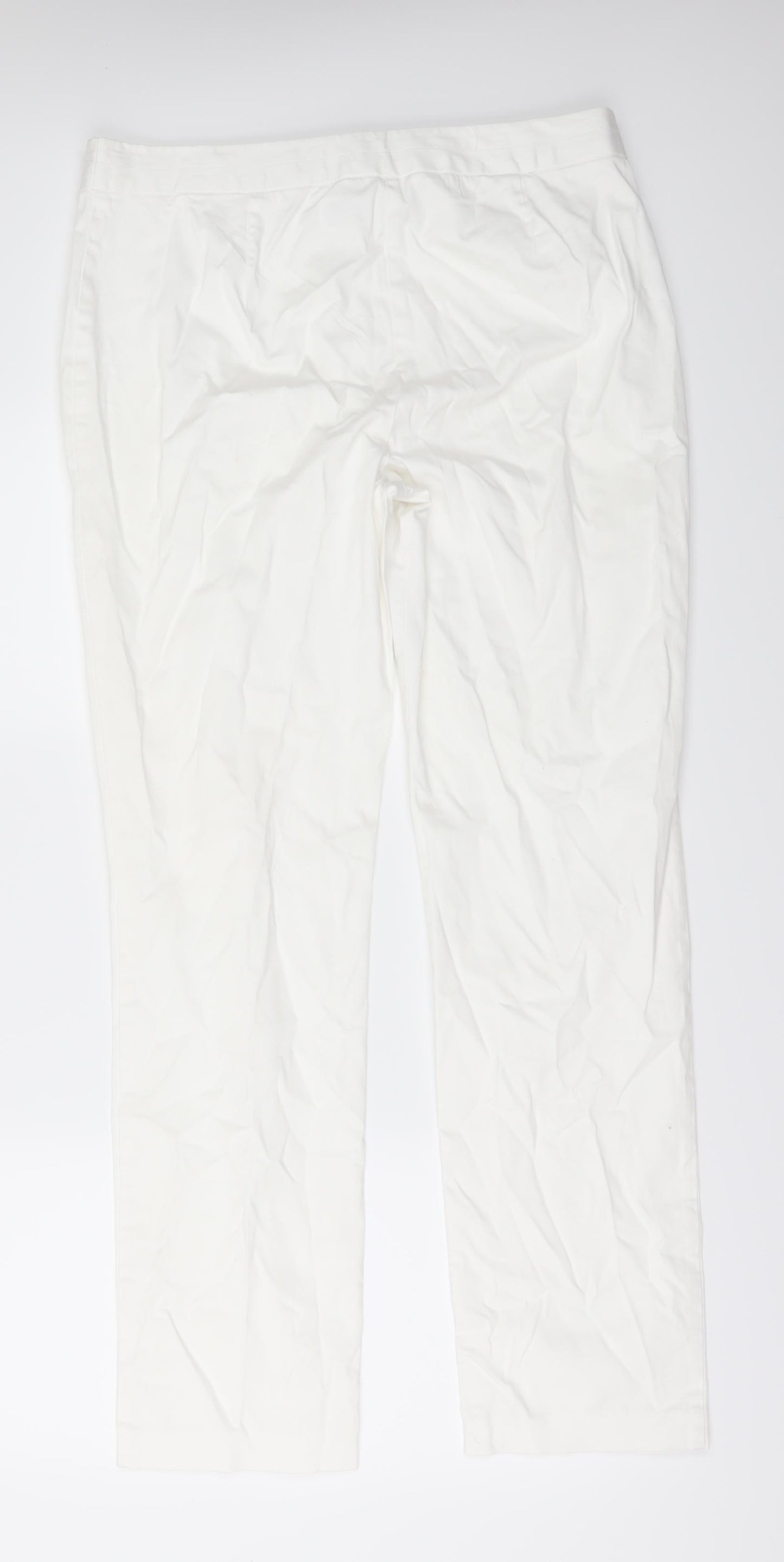 Marks and Spencer Womens White   Straight Jeans Size 12 L30 in