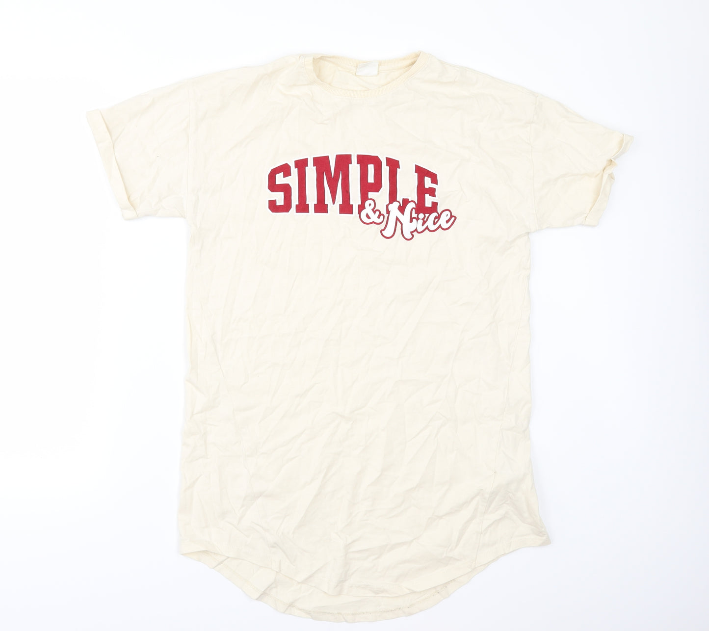Zara Girls Ivory   Basic T-Shirt Size 13-14 Years