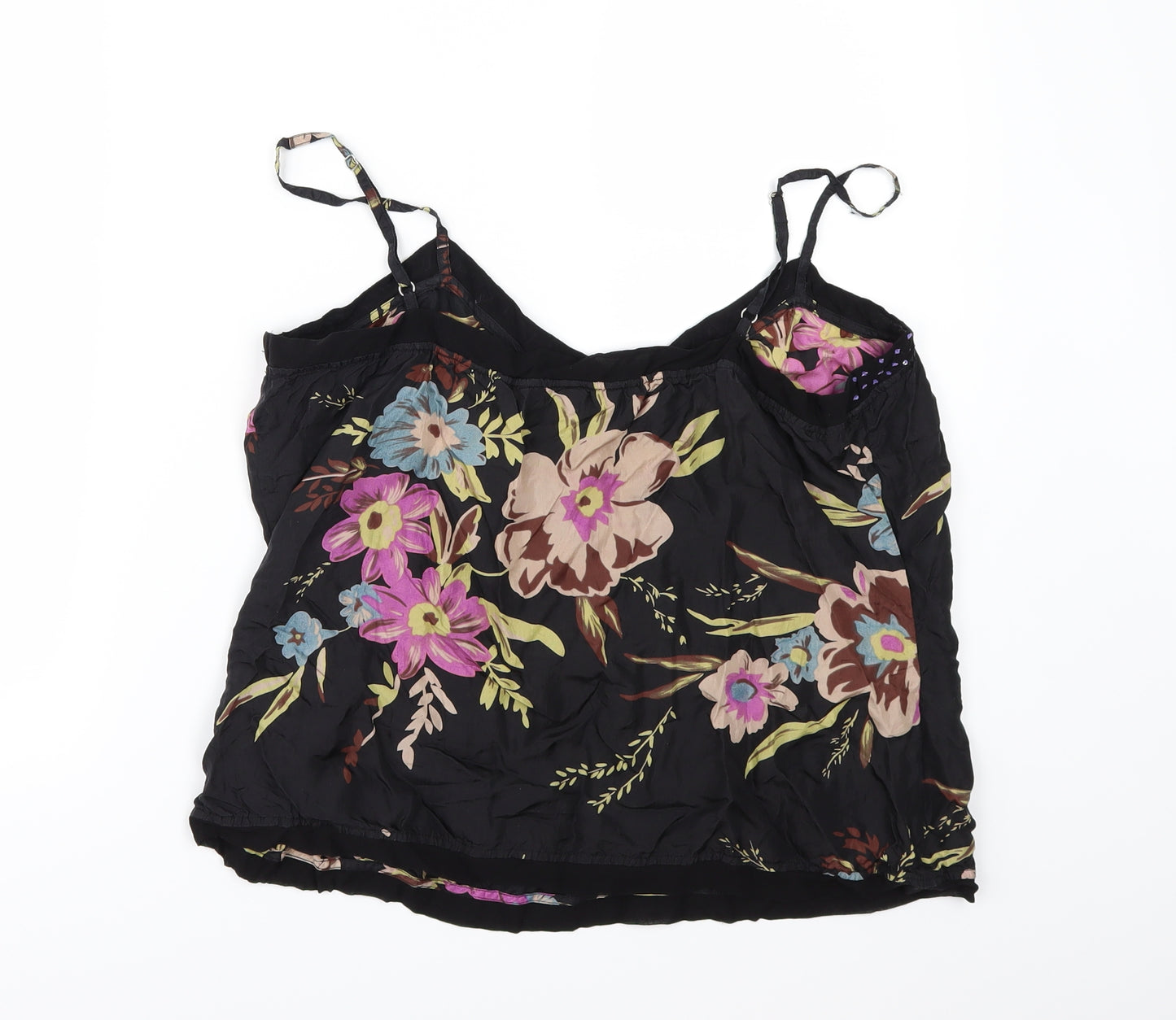Boden Womens Black Floral  Camisole Blouse Size 14