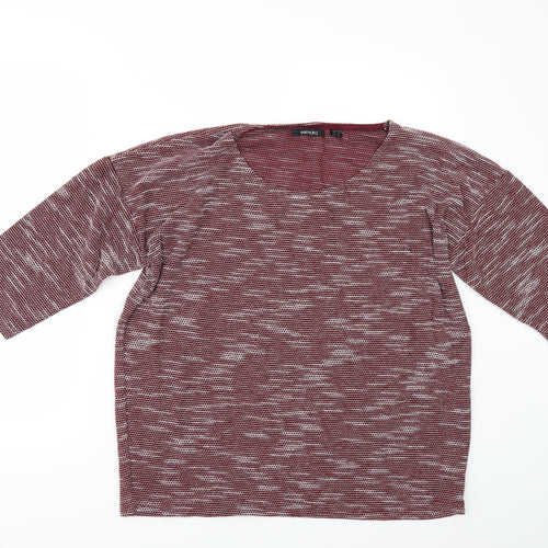 ESMARA Womens Red   Basic T-Shirt Size L