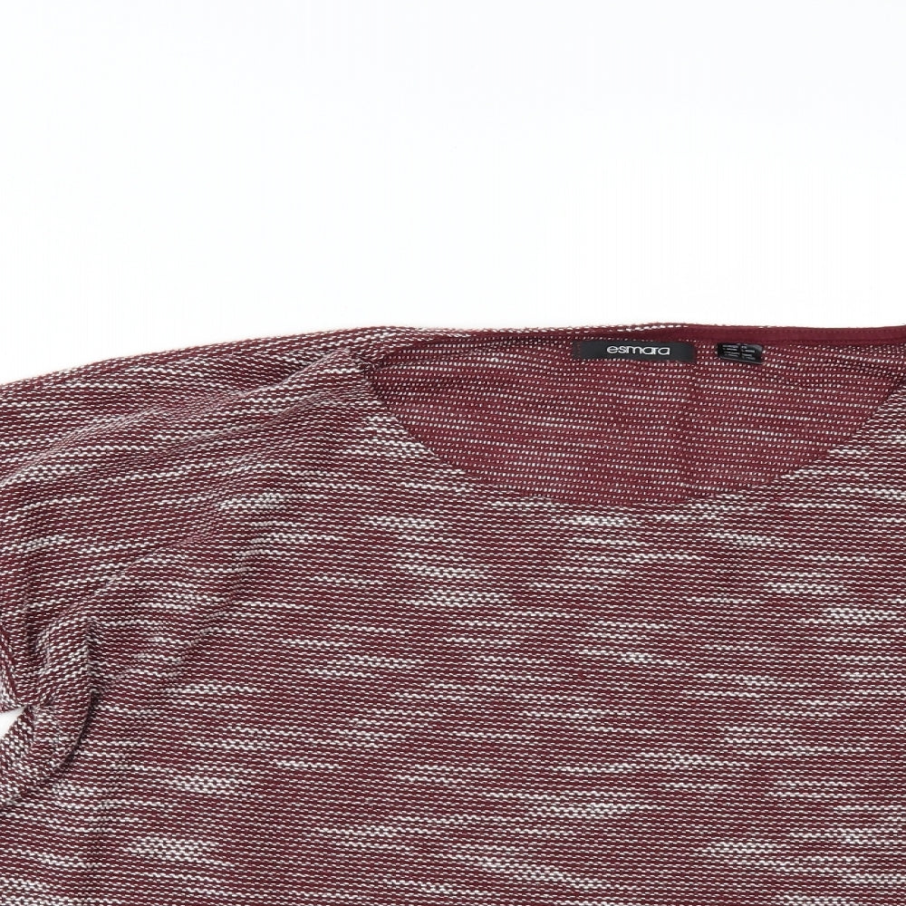 ESMARA Womens Red   Basic T-Shirt Size L