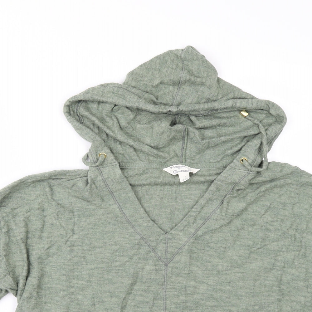 Marks and Spencer Womens Green   Pullover Hoodie Size 14