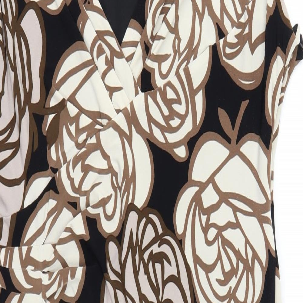 Phase Eight Womens Brown Floral  Shift  Size 16