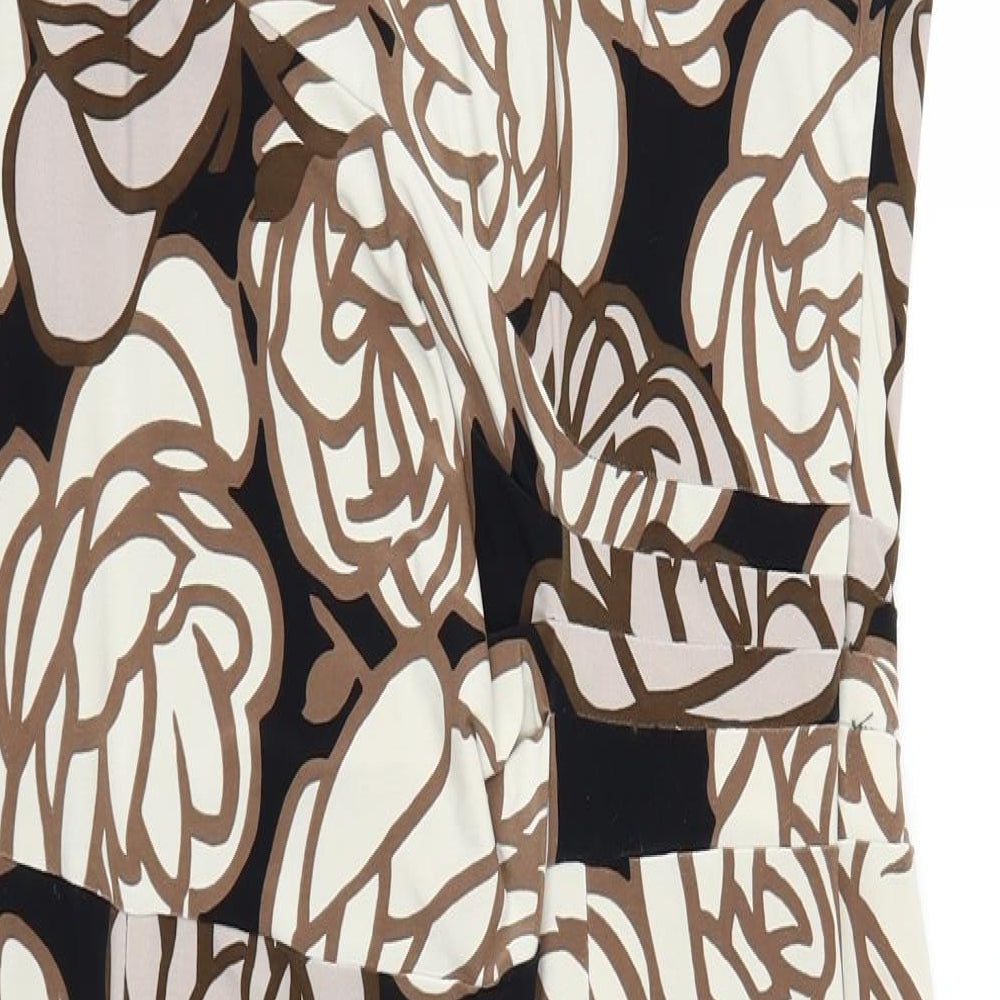 Phase Eight Womens Brown Floral  Shift  Size 16