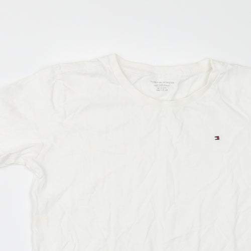 Tommy Hilfiger Boys White   Basic T-Shirt Size 11-12 Years