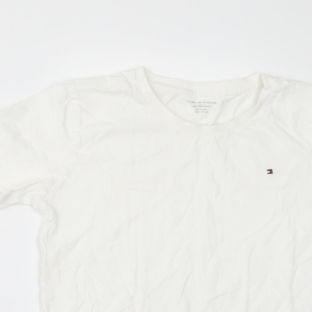 Tommy Hilfiger Boys White   Basic T-Shirt Size 11-12 Years