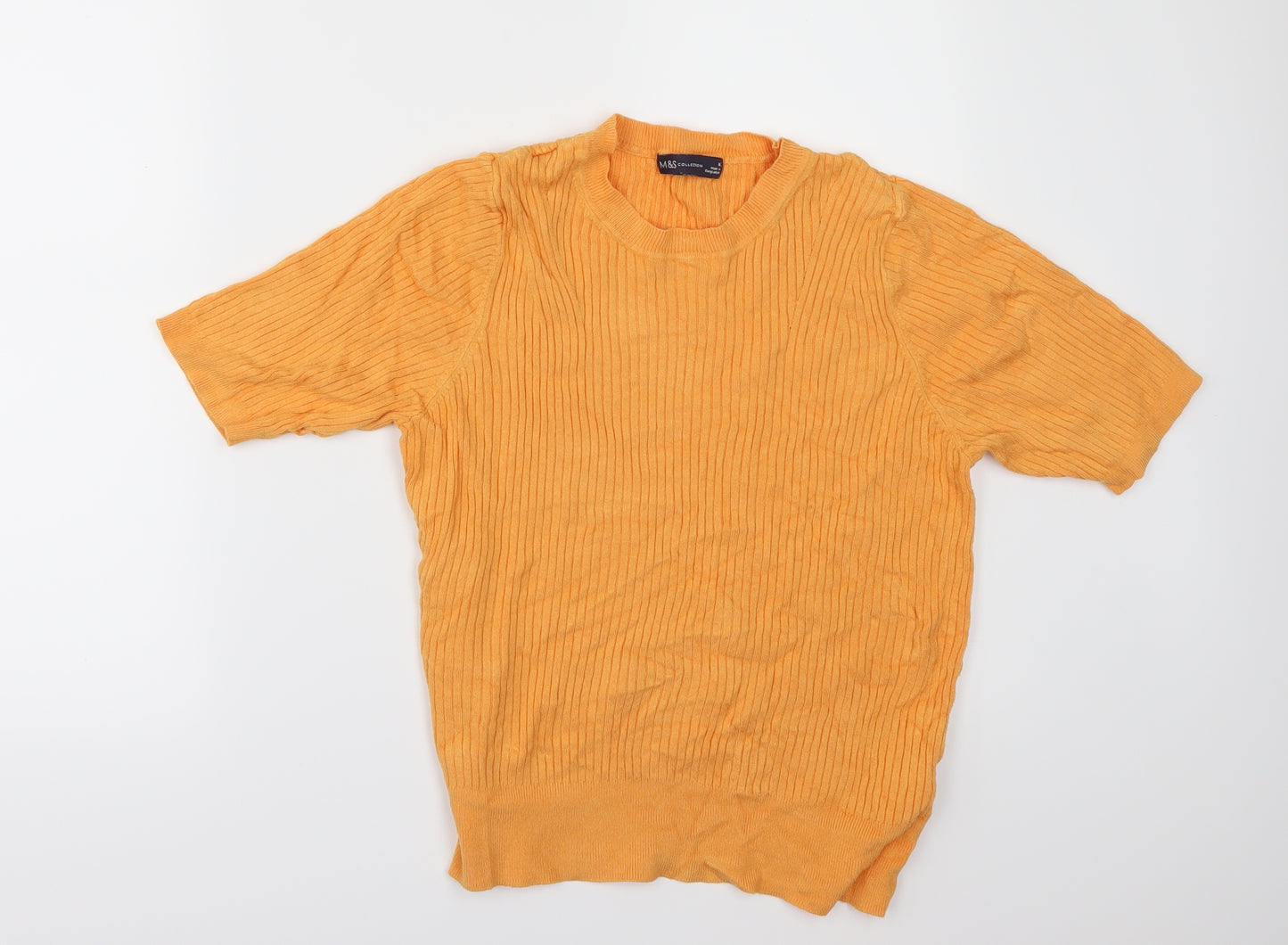 Marks and Spencer Womens Orange   Pullover Jumper Size 16