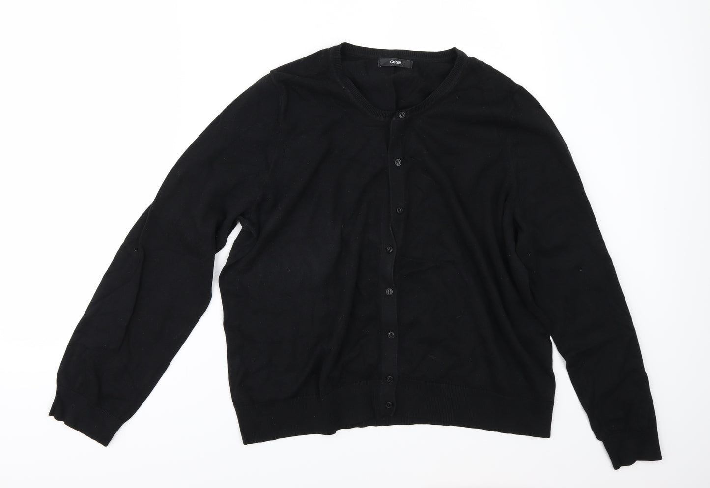 Marks and Sencers Womens Black   Cardigan Jumper Size 20