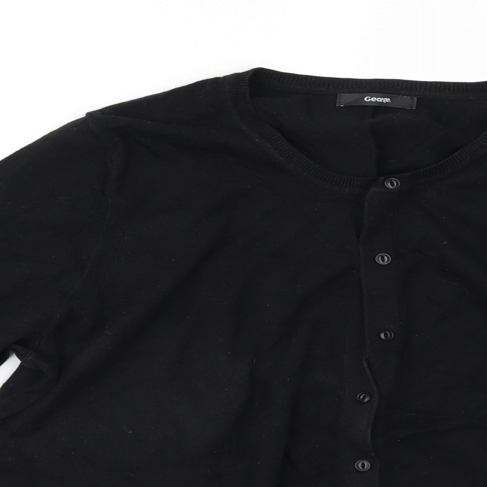 Marks and Sencers Womens Black   Cardigan Jumper Size 20