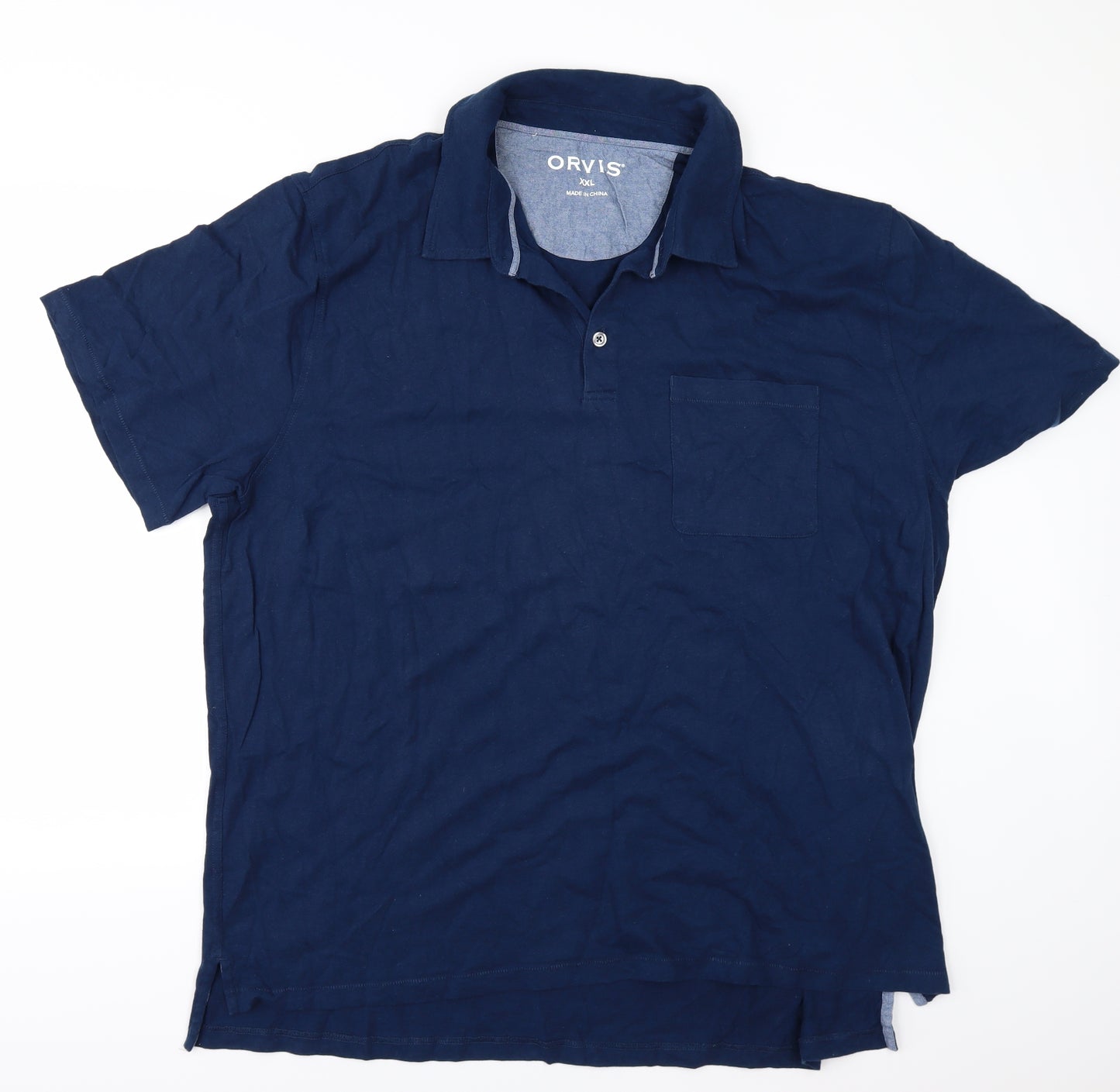 Orvisq Mens Blue    Polo Size 2XL