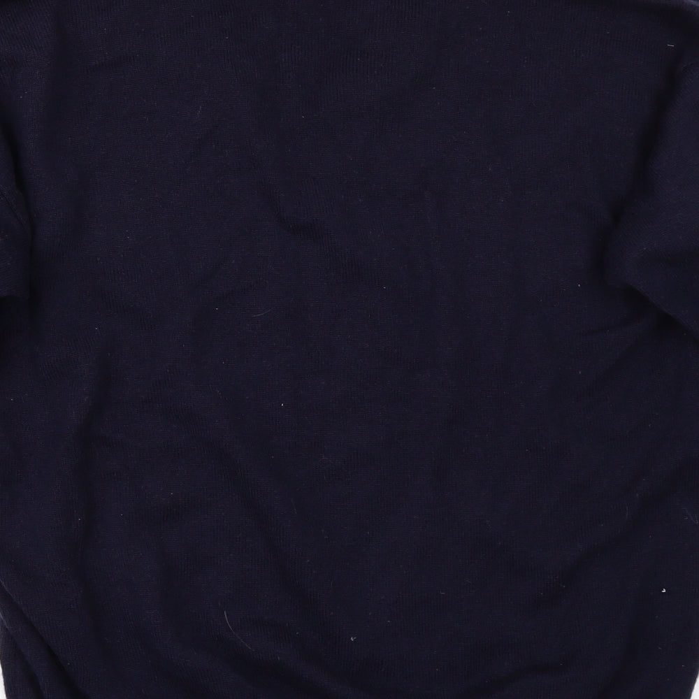 Marks and Spencer Mens Blue Geometric  Pullover Jumper Size M