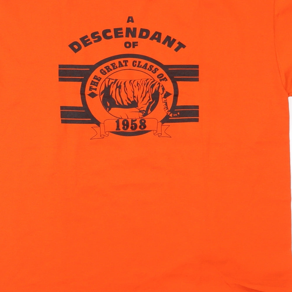 JERZEES Mens Orange    T-Shirt Size L