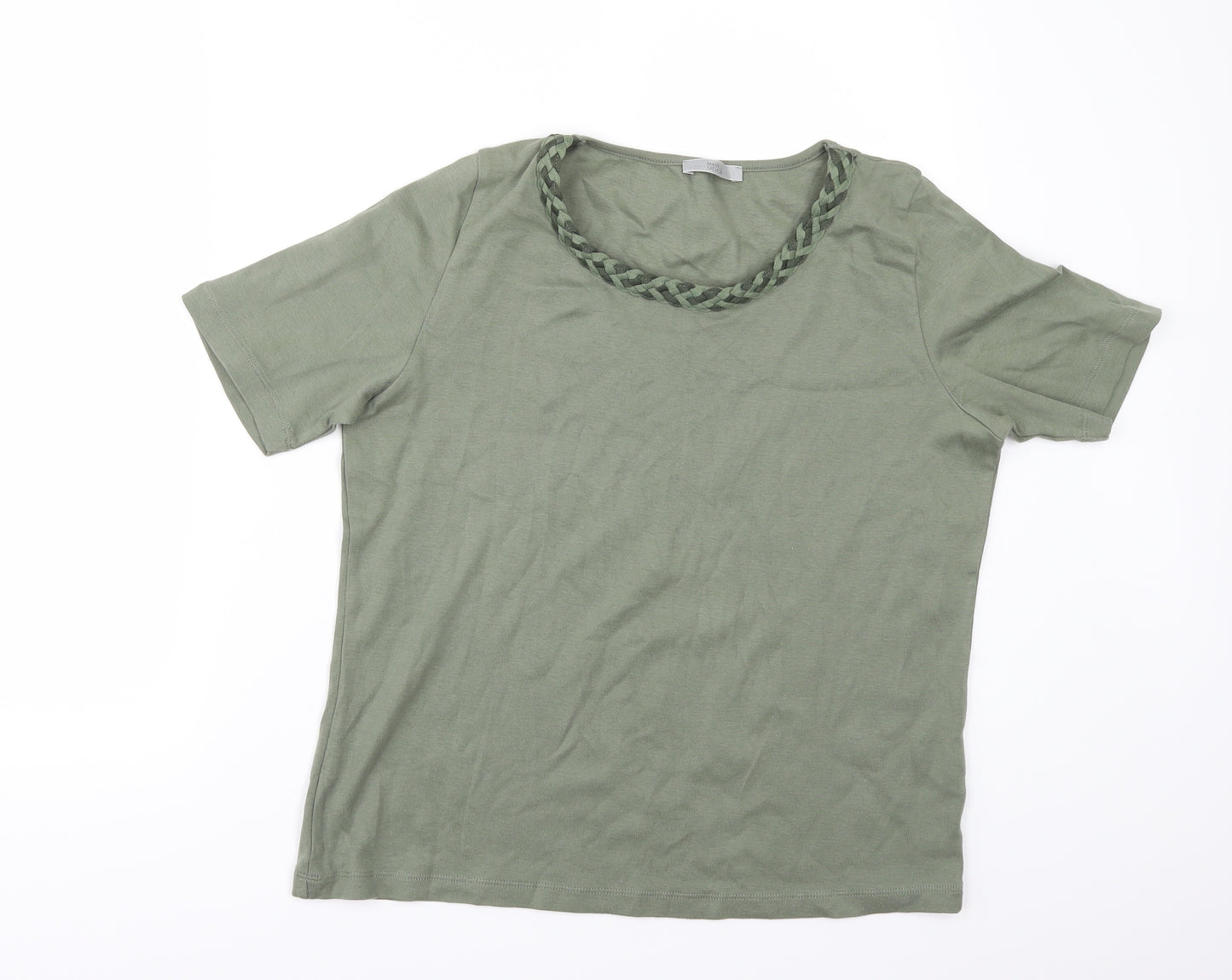 Marks and Spencer Womens Green   Basic T-Shirt Size 12