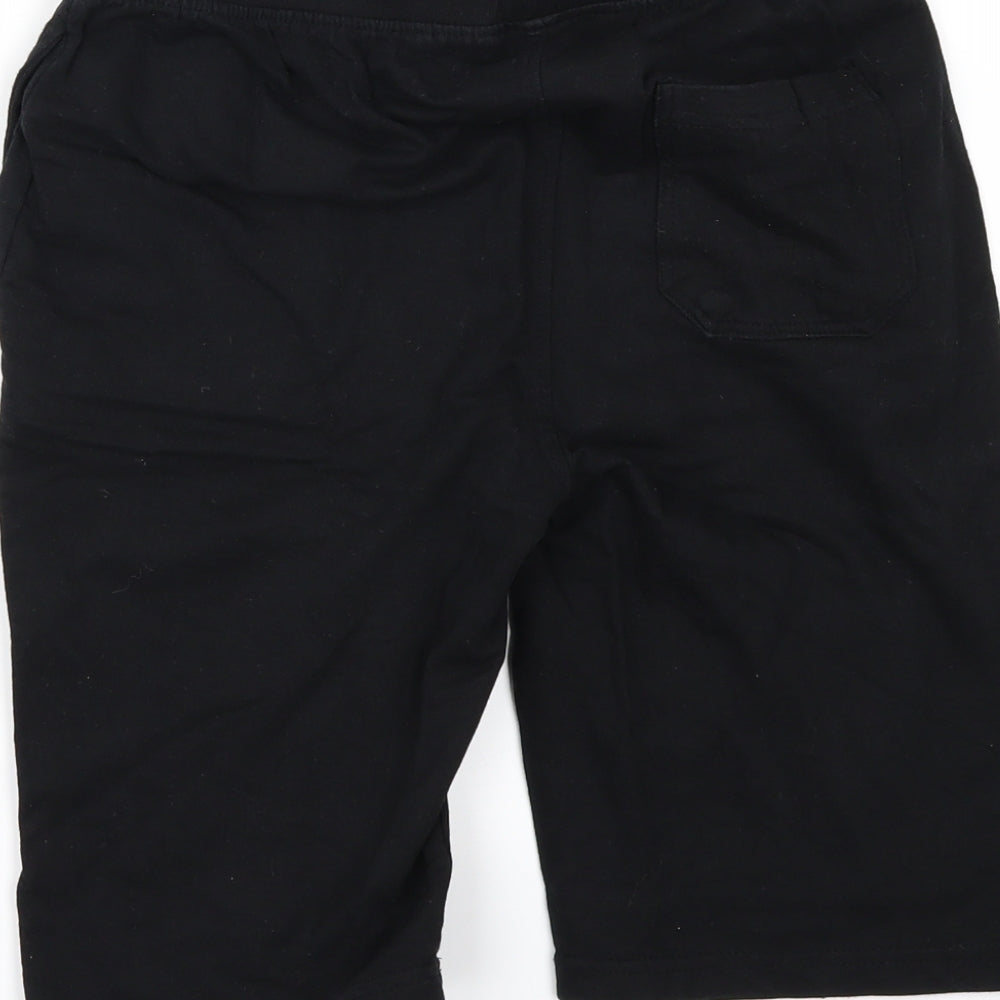 Mana Boys Black   Sweat Shorts Size 13-14 Years
