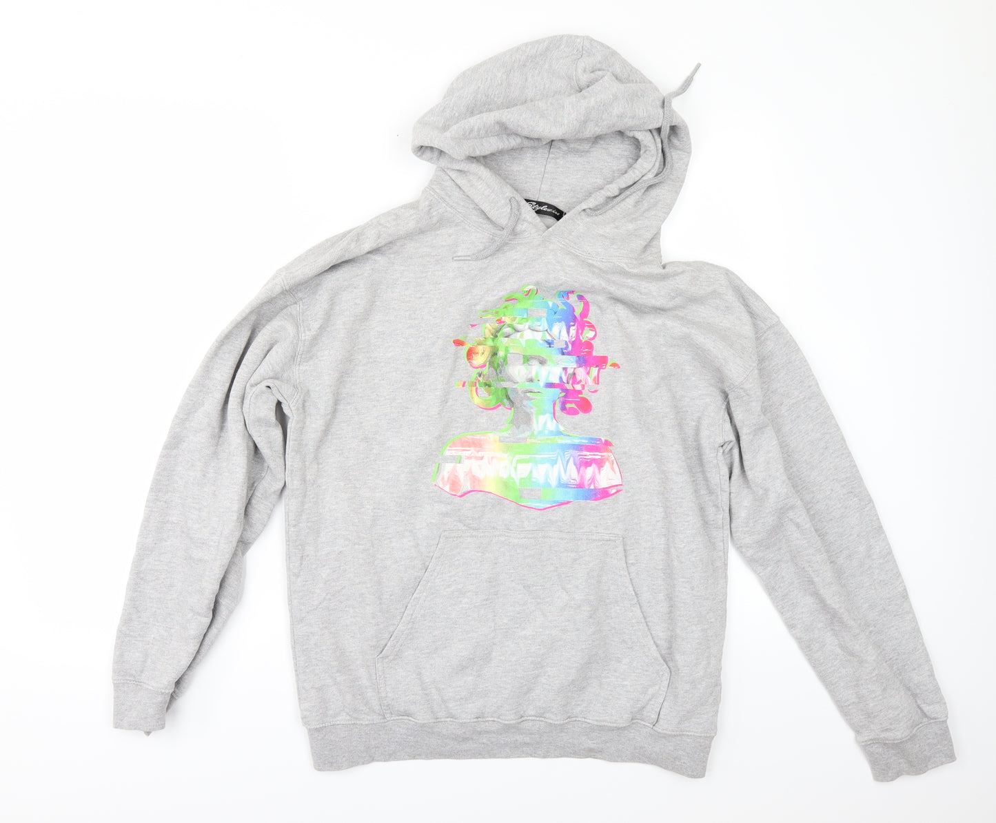 STYLIWISE Womens Grey   Pullover Hoodie Size S