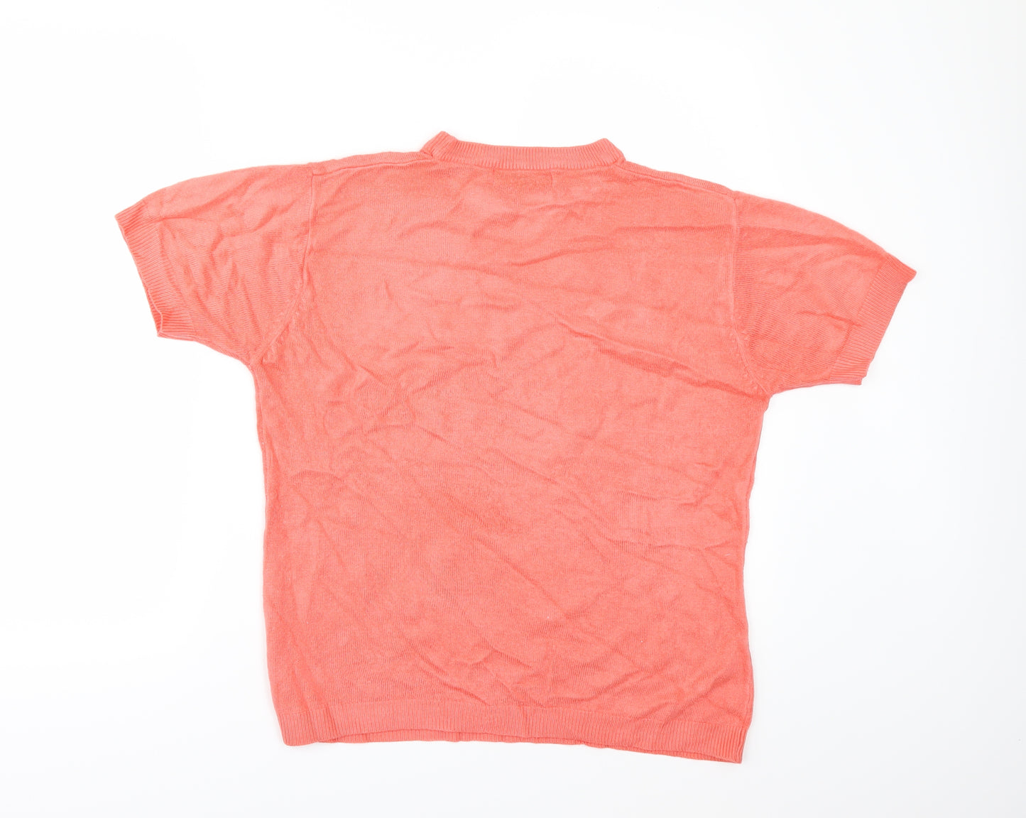 Affections Womens Orange   Pullover Jumper Size L