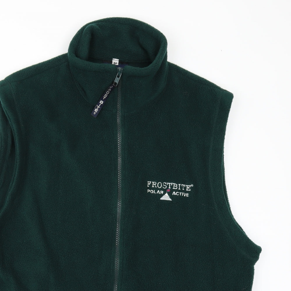 FROST BITE Mens Green  Fleece Gilet Jacket Size M