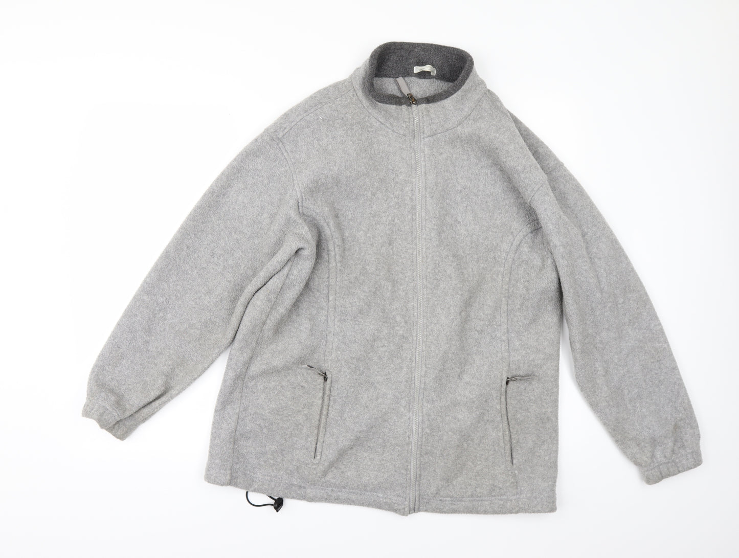 Marks and Spencer Womens Grey  Fleece Jacket  Size 14