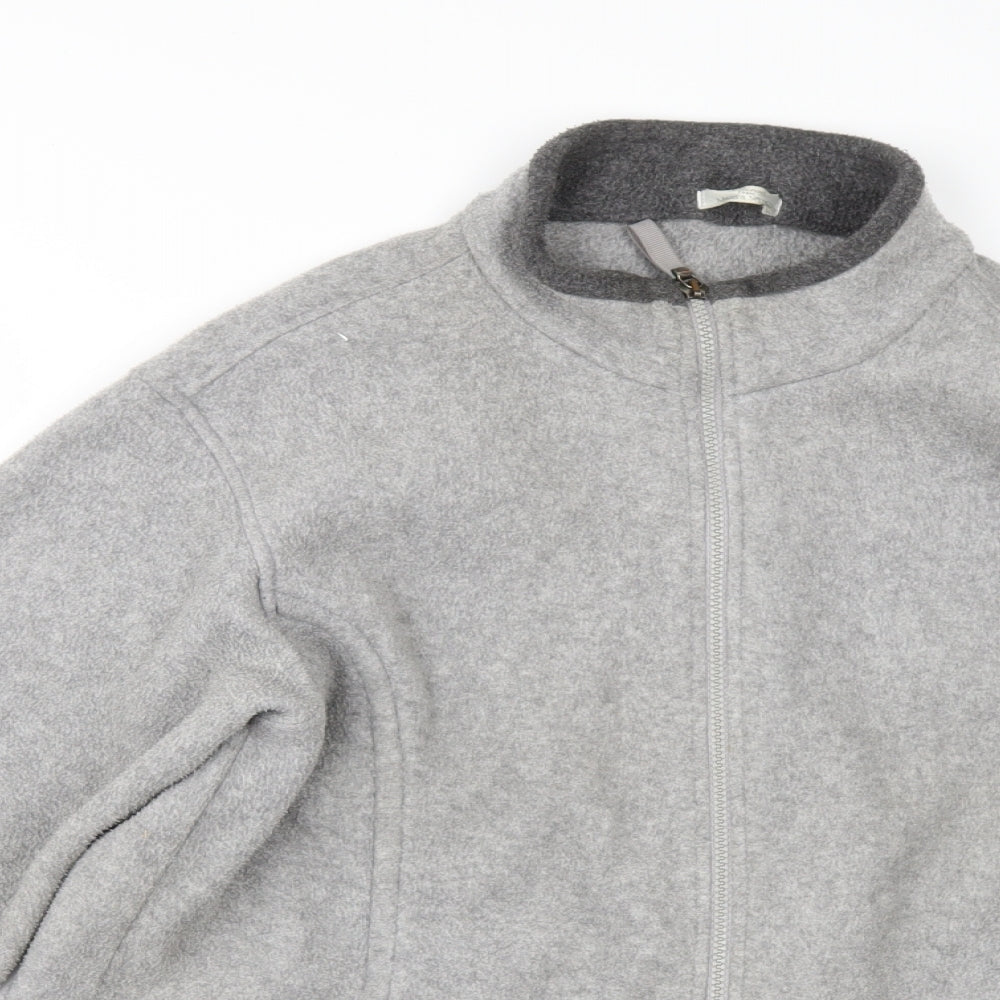 Marks and Spencer Womens Grey  Fleece Jacket  Size 14