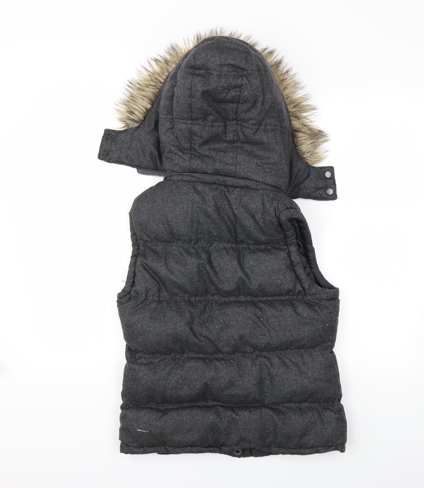 Preworn Womens Grey   Gilet Coat Size 8