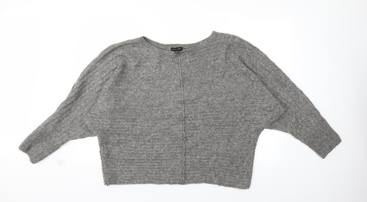New Look Womens Grey  Knit Pullover Jumper Size L
