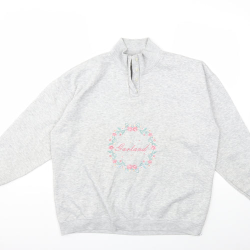 Nature Republic Womens Grey   Pullover Sweatshirt Size S