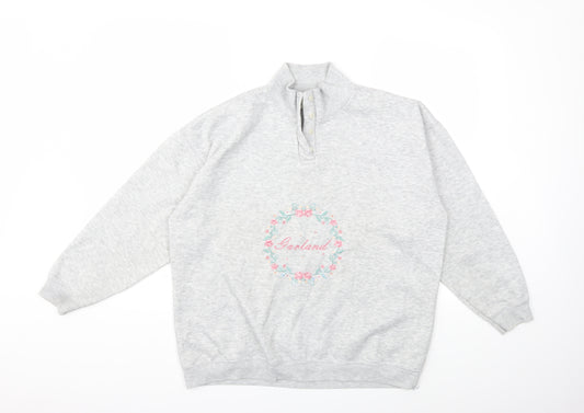 Nature Republic Womens Grey   Pullover Sweatshirt Size S