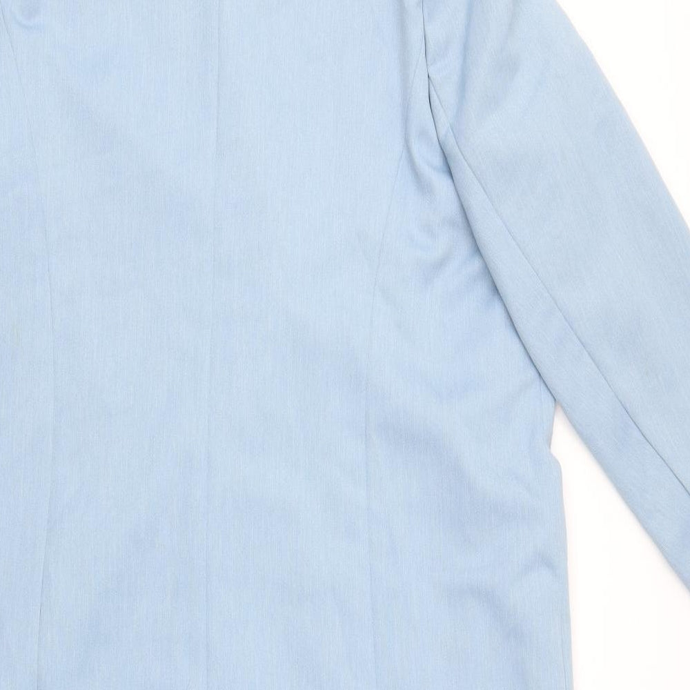 Agenda Womens Blue   Overcoat Coat Size 20