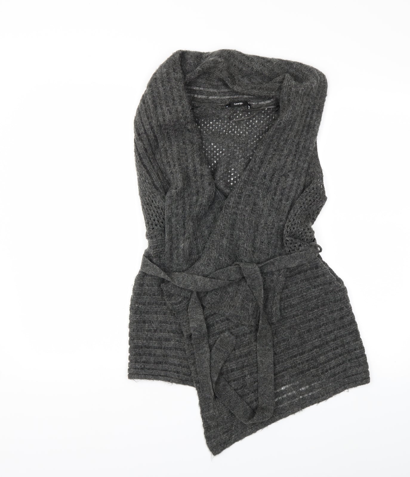 George Womens Black  Knit Cardigan Jumper Size S