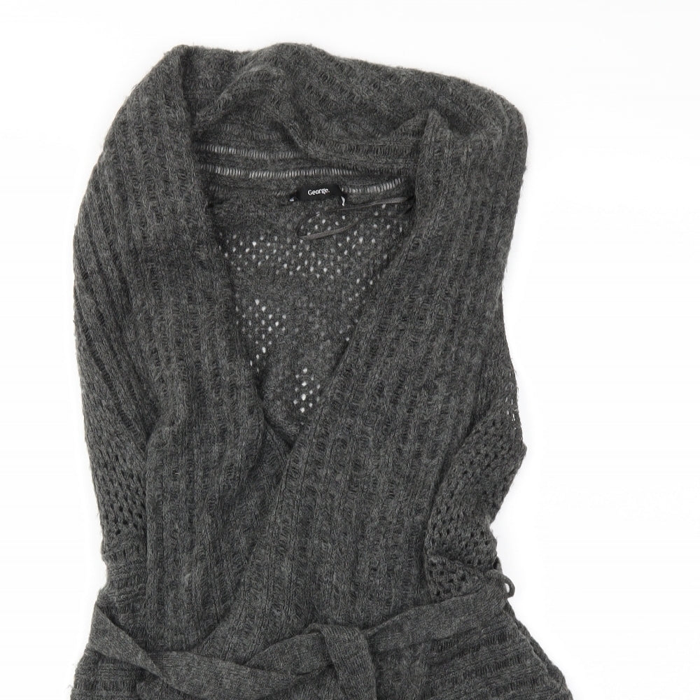 George Womens Black  Knit Cardigan Jumper Size S