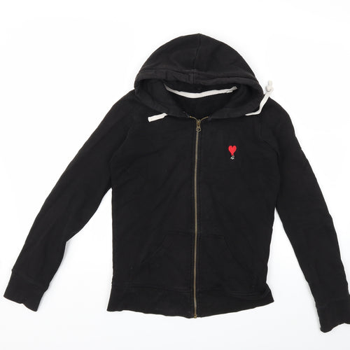 Preworn Womens Black   Full Zip Hoodie Size XS