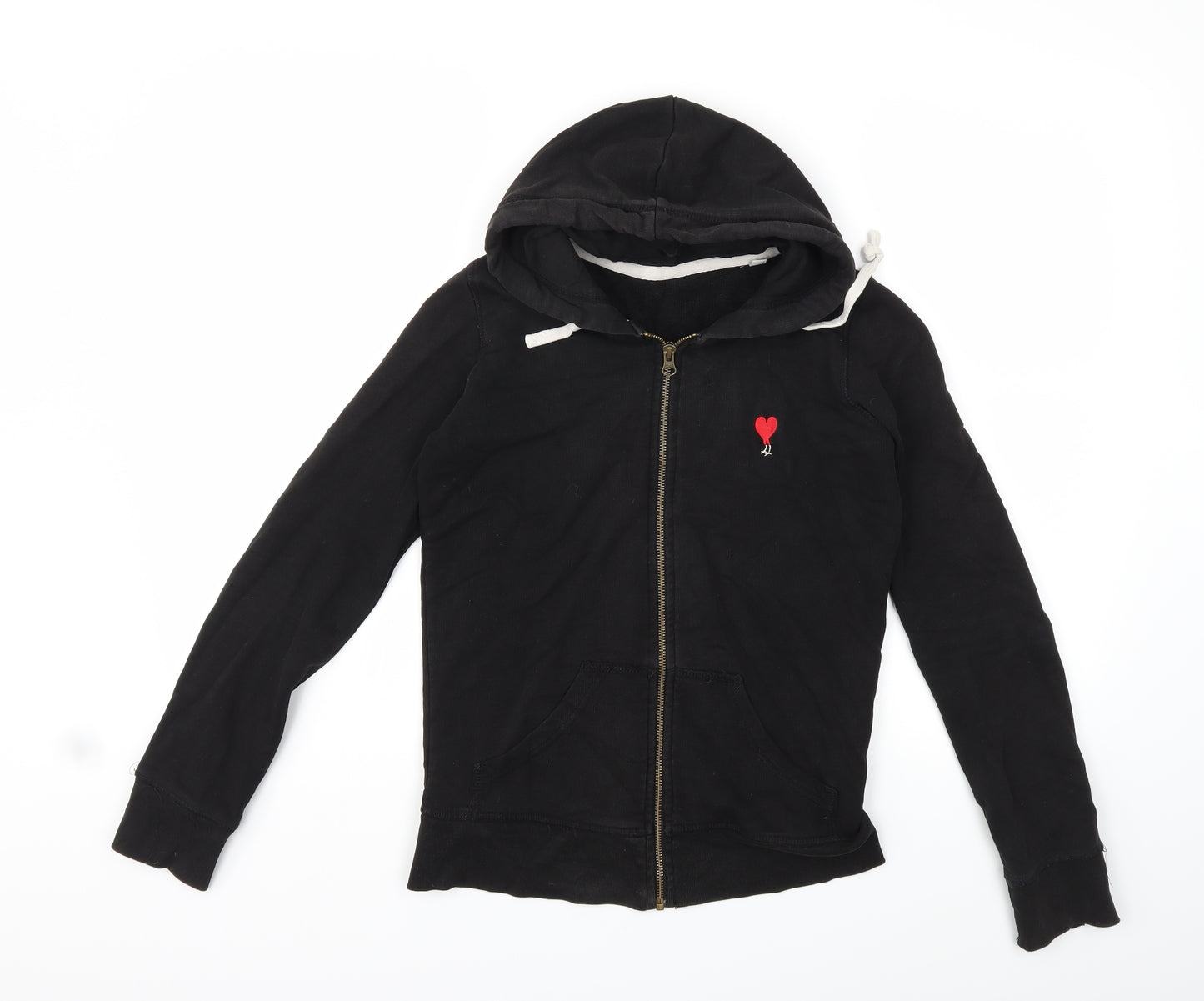 Preworn Womens Black   Full Zip Hoodie Size XS
