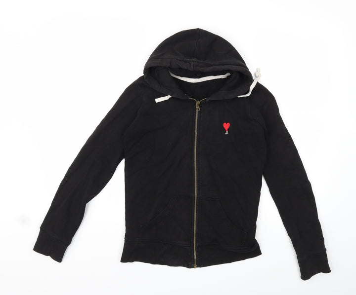 Preworn Womens Black   Full Zip Hoodie Size XS