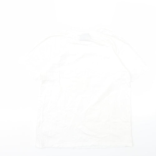 Netflix Womens White   Basic T-Shirt Size 10