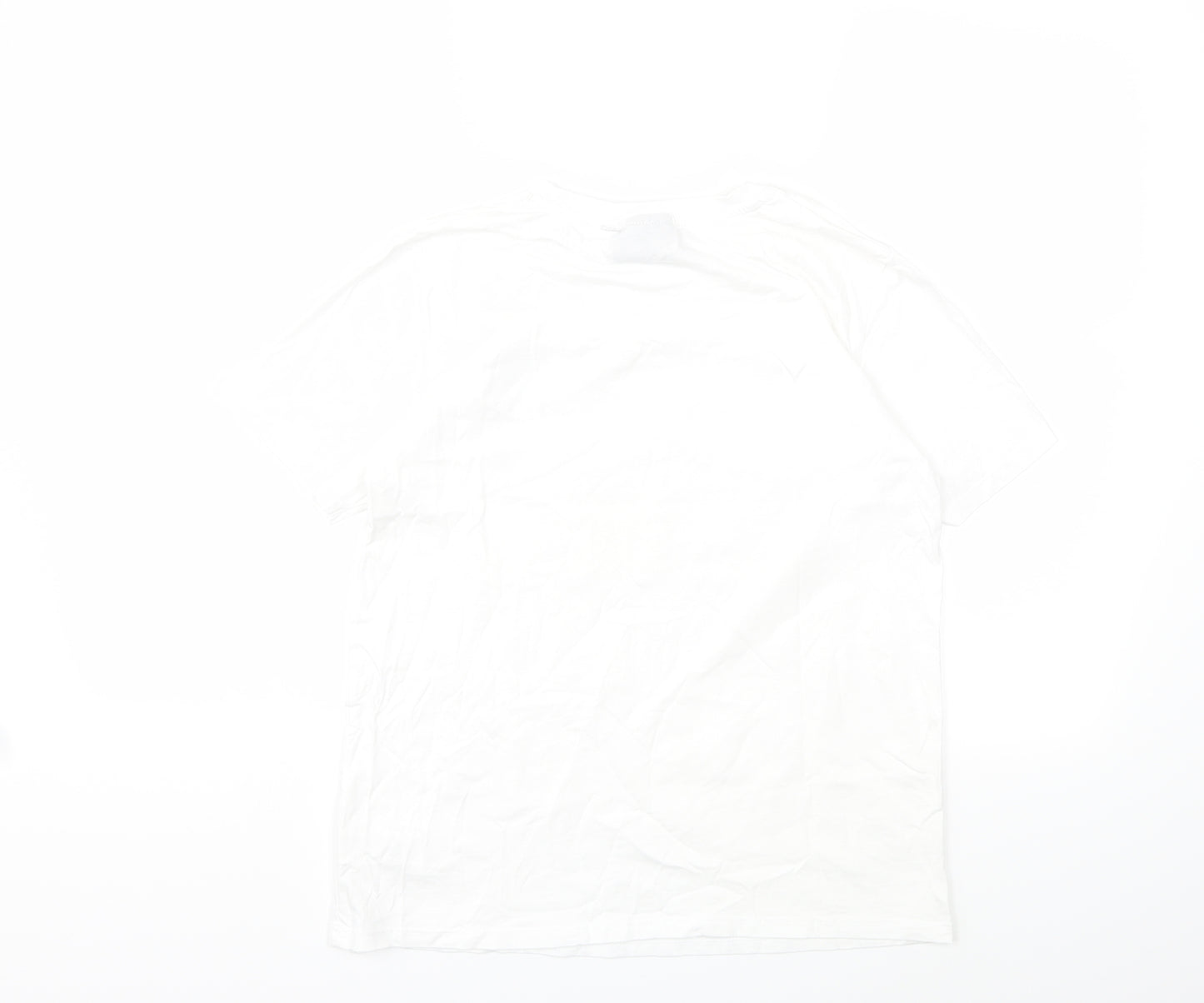 Netflix Womens White   Basic T-Shirt Size 10