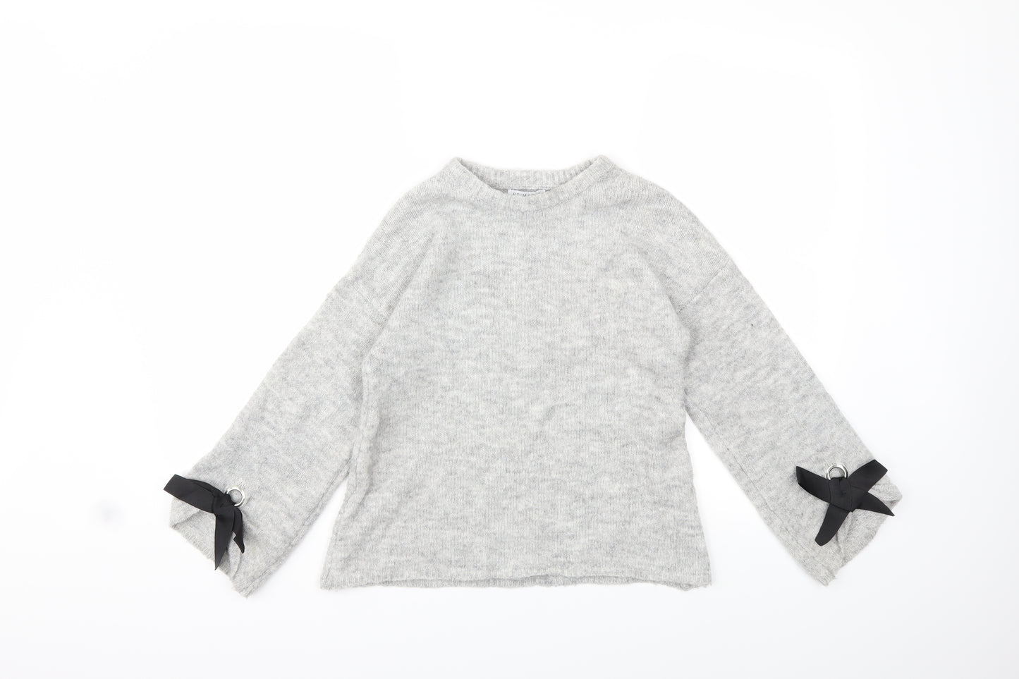 Primark Girls Grey   Pullover Jumper Size 9 Years