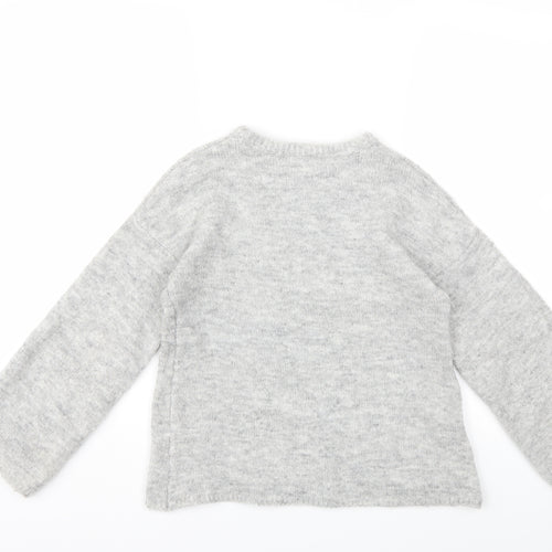 Primark Girls Grey   Pullover Jumper Size 9 Years