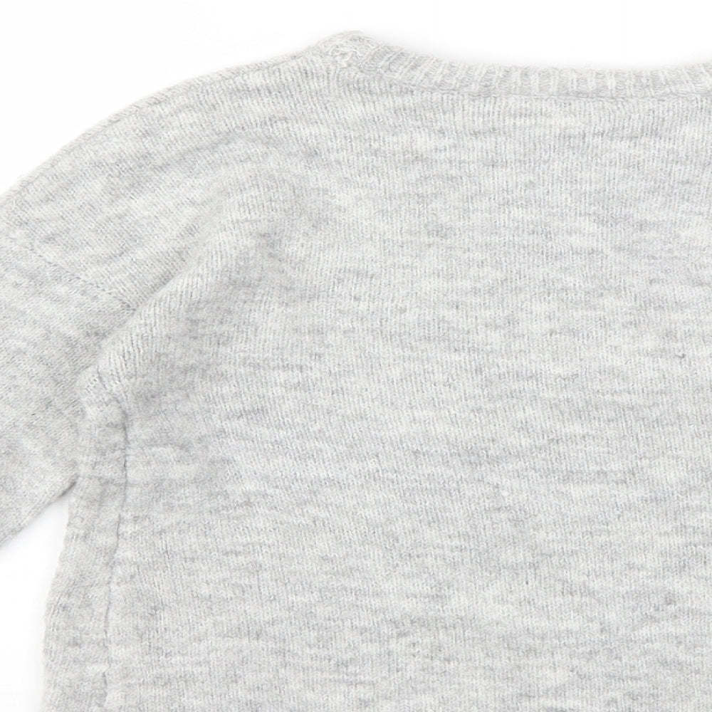 Primark Girls Grey   Pullover Jumper Size 9 Years