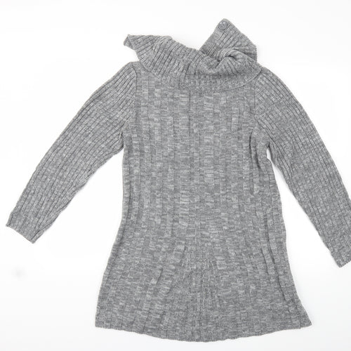 Bonmarché Womens Grey  Knit Pullover Jumper Size S